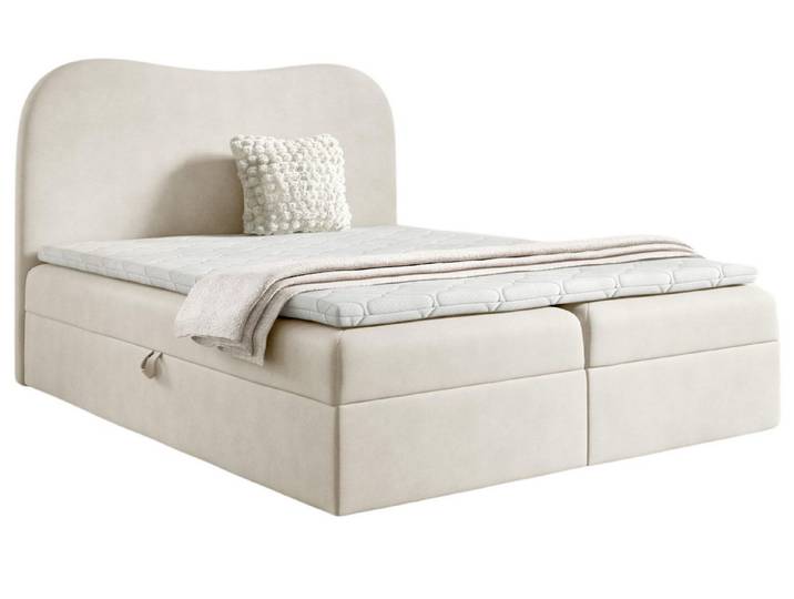 yourhouse24 Boxbett Ambra Lux (Bonell-Matratze und Topperr), mit zwei Bettkästen (Bonell, Topper), inkl. Bettkäasten und Topper