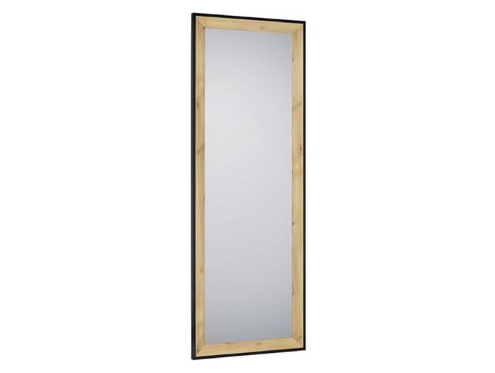Mirrors and More Ganzkörper Wandspiegel BRANDA rechteckig Rahmen Holzoptik in Eiche-Schwarz 50x150cm