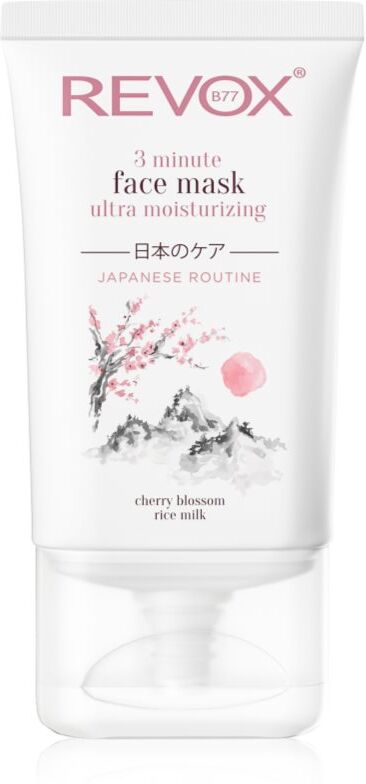 Revox B77 Japanese Routine 3 Minute Face Mask Ultra Moisturizing intense hydrating mask for the face 30 ml