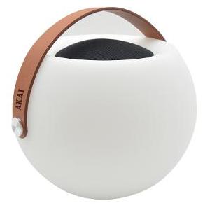 Akai TRAGBARES Garsiakalbis BT CS6 SHINE mit integrierter mehrfarbiger Beleuchtung und Stromversorgung (8 h) (CS6 SHINE)