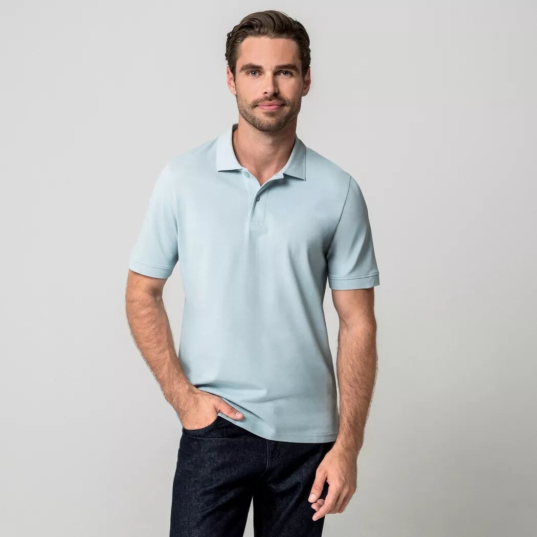 Manor Man - Polo Shirt, für Herren, Hellblau, Größe M
