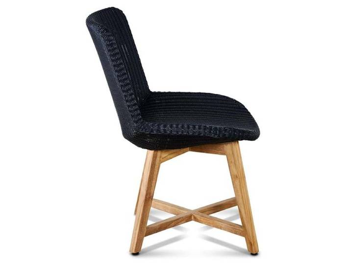 OUTLIV. Clovelly Gartenstuhl Teak/Geflecht Schwarz