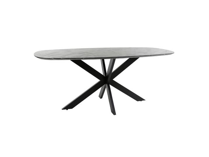 Clemento Onyx Cross Esstisch dänisch oval
