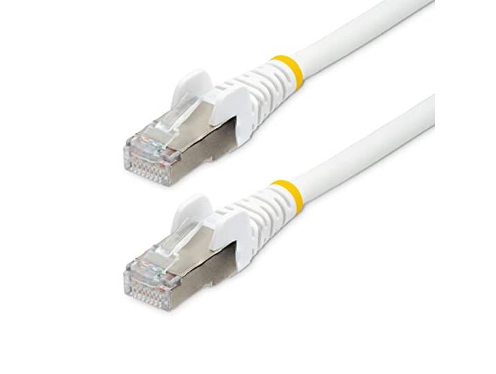 StarTech 10m Cat6a Ethernet Kabel, LSZH, S/FTP, 100W PoE++, Wit