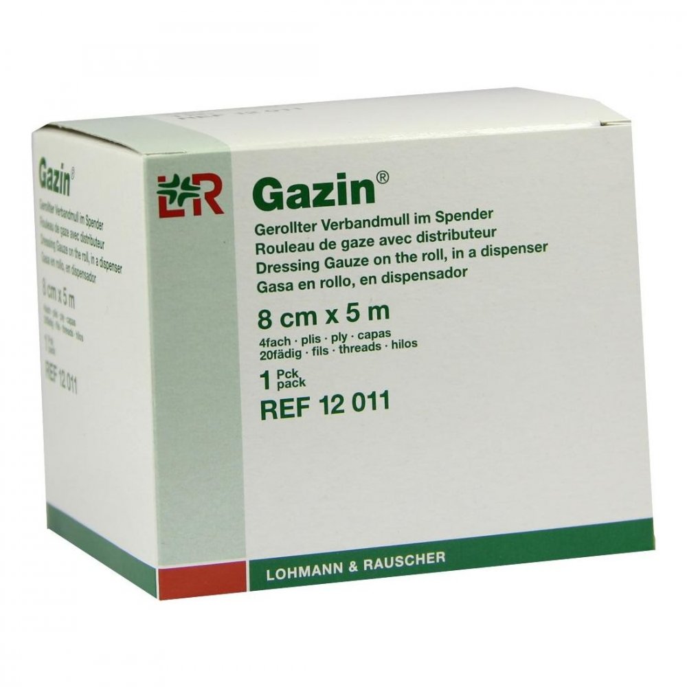 Lohmann & Rauscher GmbH & Co.KG Gazin Verbandmull 8cmx5m 4fach gerollt 01835965