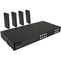 150m Cat.6 4x4 HDMI 4K60 HDBaseT Matrix Extender, HDMI Splitter schwarz