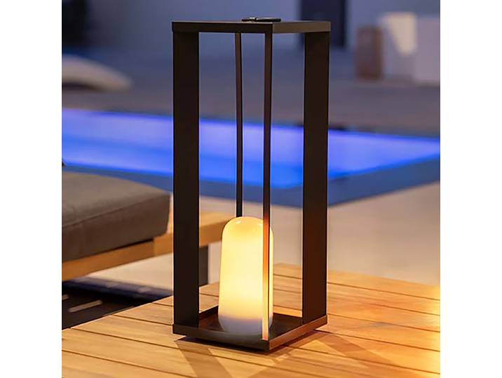 home24 Padverlichting Siroco 50cm zwart/zwart