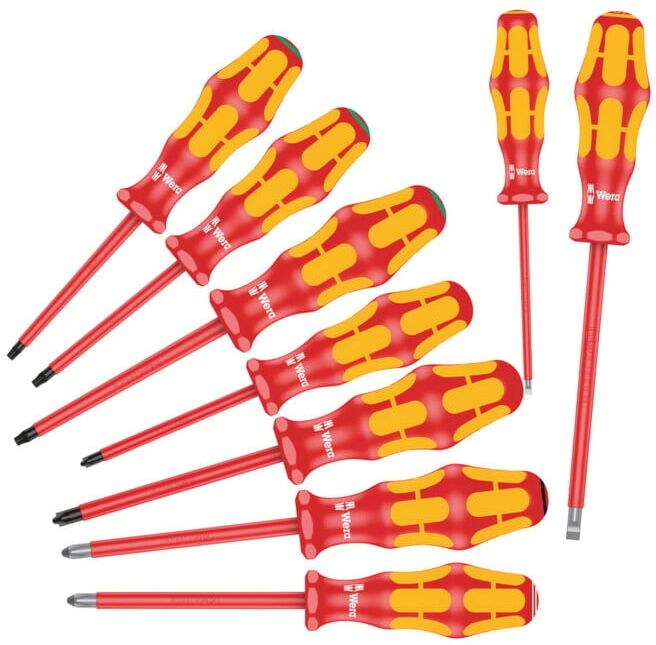 Jeu de tournevis Wera Kraftform Plus Série 100 160 i/162 i/167 i/9 9 pcs (05133355001)