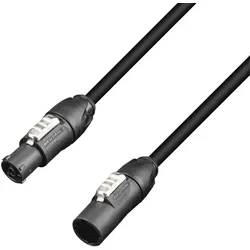 Adam Hall Strom Anschlusskabel (1x Power (10 m), Stromkabel, Schwarz, Gelb