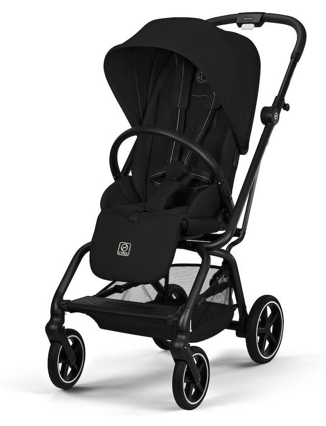 CYBEX Eezy S Twist+2, Betthimmel, All Terrain-Kinderwagen, Unisex, Faltbar, Schwarz