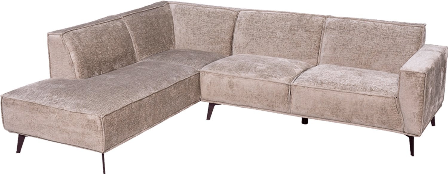 Tower Living Leeds hoekbank met ottoman links - taupe