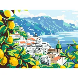 Ravensburger CreArt, Malen nach Zahlen Adults Premium - Amalfiküste
