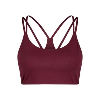 Sport-BH FABLETICS "Fabletics BRA PRINCIPAL LOW IMPACT SPORTS BRA", Damen, Gr. XL, rot (merlot), Sportlich, BHs Sport-BH, mit trägerlosem Racerback und Schlüssellöchern