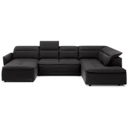 Wohnlandschaft Murillo Stoff Grau Charcoal