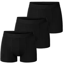 Bread and Boxers Boxer Briefs 3P Schwarz Ökologische Baumwolle Medium Herren