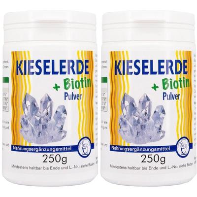 Kieselerde+Biotin Pulver 2x 2x250 g