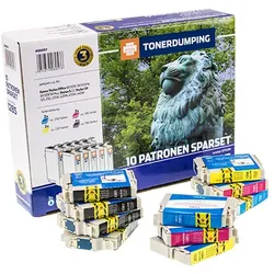 10 TONERDUMPING Druckerpatronen -Kombipack- kompatibel mit Epson T1281-T1284