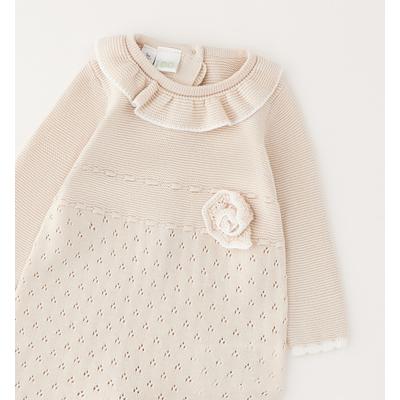 Strampler IDO "BABY GIRL ROMPERS", Jungen, Gr. 68, EURO-Größen, sand, 100% Baumwolle, Overalls