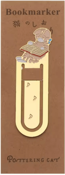 Inspire Essentials Gold Plated Cat Bookmark Folder Clip Cute Reading Label 2