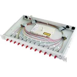 Telegärtner 19" LWL-Rangierverteiler BASIS V 1HE, Server Zubehör, Grau