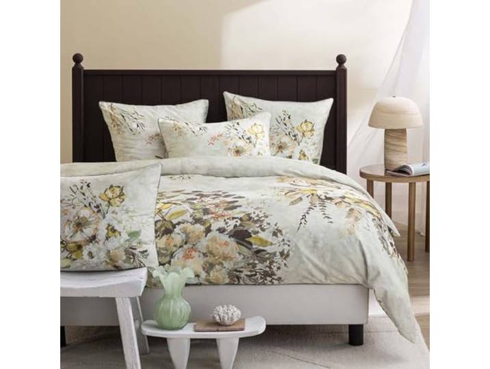Housse de Couette imprimée en Satin de Coton\, Margaretta\, 260 x 240 cm\, Designers Guild