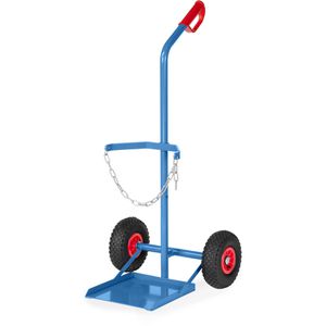 Fetra Sackkarre Stahlflaschenkarre, 51122, Luftbereifung, 11/33kg Flasche, Tragkraft 100kg