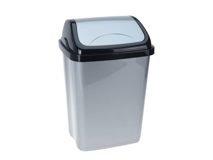 Abfalleimer 10L anthrazit/schwarz