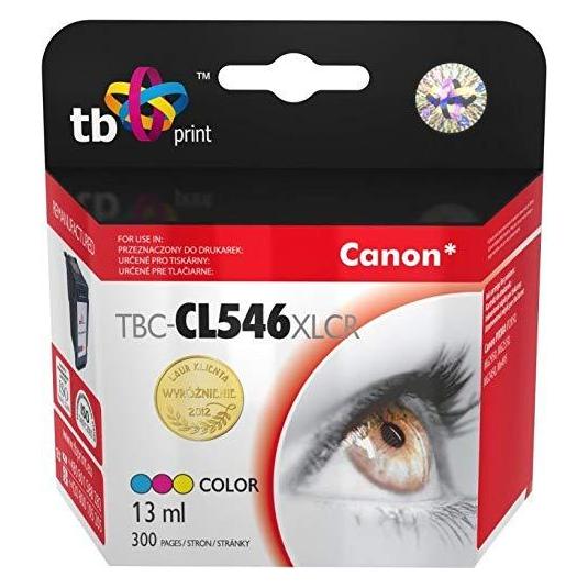 Print TBC-CL546XLCR ink cartridge 1 pc(s) Blue, Purple, Yellow (C, M, Y) (TBC-CL546XLCR)