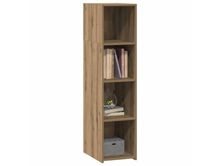KKgypkn Highboard Artisan-Eiche 30x41x124 cm Holzwerkstoff Schlankes Design, Regalbretter, vielseitig für Flur oder Wohnzimmer, einfache Montage