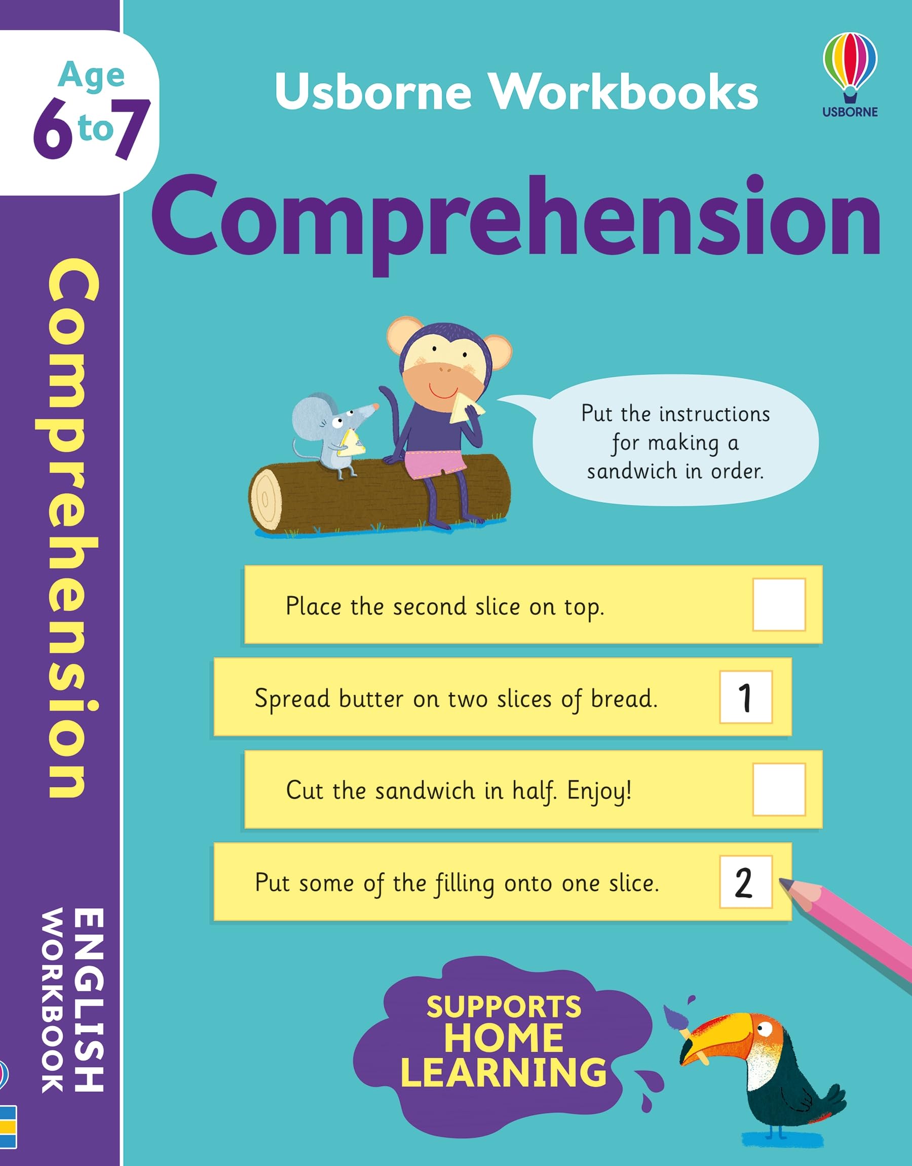Usborne Publishing Ltd Usborne Workbooks - Comprehension for Ages 6-7 - Supports Home Learning for KS1
