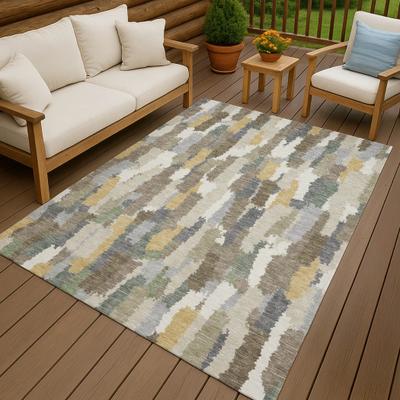 Addison Rugs Machine Washable Indoor/ Outdoor Contemporary Stacks Chantille Rug