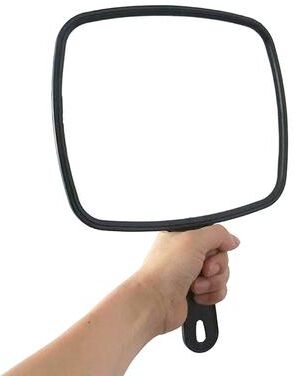 Fusion Finds Professional Handheld Salon Mirror Large Barber & Hairdresser Styling Mirror With Ergonomic Handle Professional Handheld Salon Mirror Large Barber & Hairdresser Styling Mirror With Ergonomic Handle