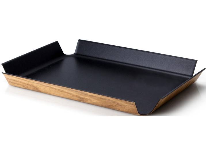 Tablett CONTINENTA, schwarz, B:29,5cm L:41cm, Holzwerkstoff, Tabletts, Tablett