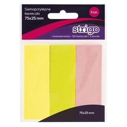 Pilot Selbstklebende Notizzettel 76x25mm 150K Neon STRIGO (25 x 76 mm) (41934155)