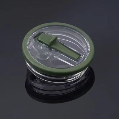 Inspired Finds Clear Spill Proof 40 Oz Tumbler Lid Replacement Cover For Travel Cups military Green