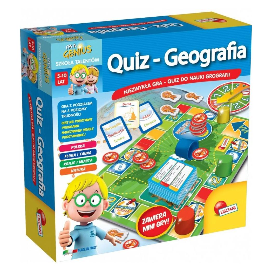 Lisciani Gra im a Genius - Geographie-Quiz (Deutsch) (67107)