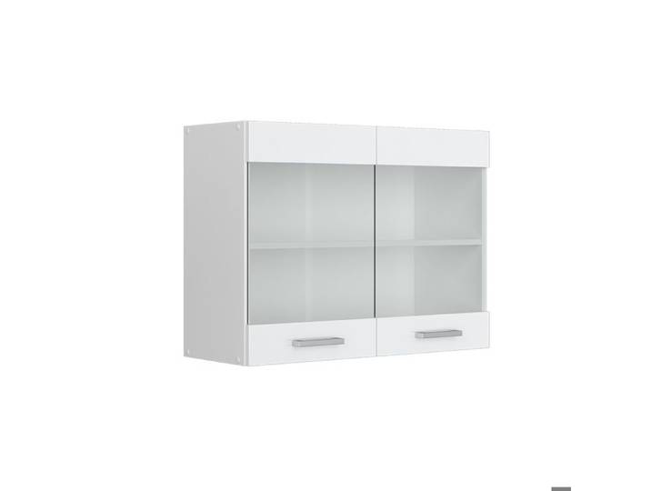 Armoire en verre R-Line 80cm Blanc Haute brillance/Blanc Vicco 29271