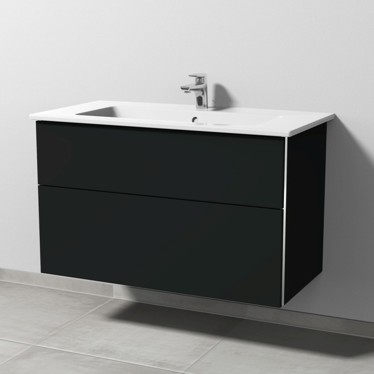 Sanipa 3way Keramik-Set Keramik-Waschtisch und Unterbau (BP324) BP3241V
