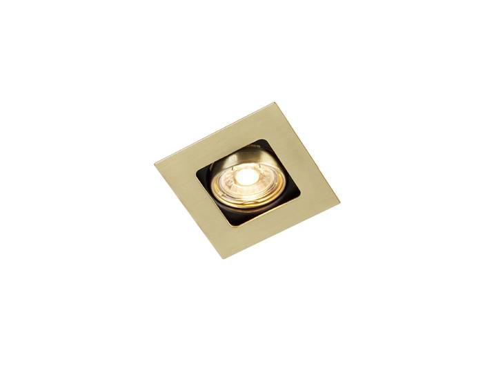 Spot encastrable intelligent laiton carré avec WiFi GU10 -