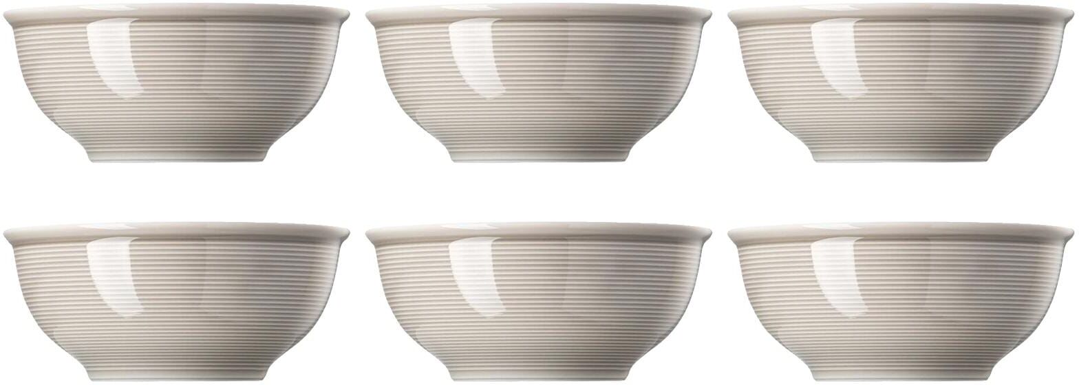 Thomas Porzellan "Trend 6 Stück, 540 ml" 6 tlg. aus Porzellan grau Ø 15,7cm