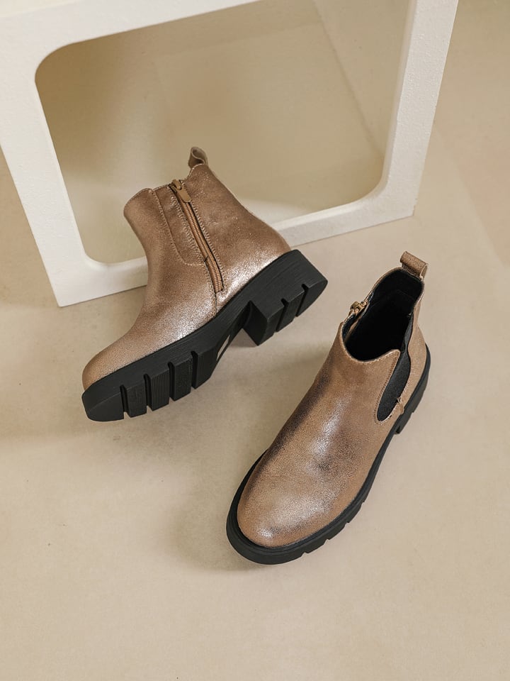 Sixth Sens Boots in Gold - 38