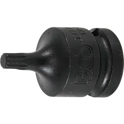 BGS Kraft-Bit-Einsatz Antrieb Innenvierkant 12,5 mm (1/2") Innenvielzahn (für XZN) M6 - 5487-M6