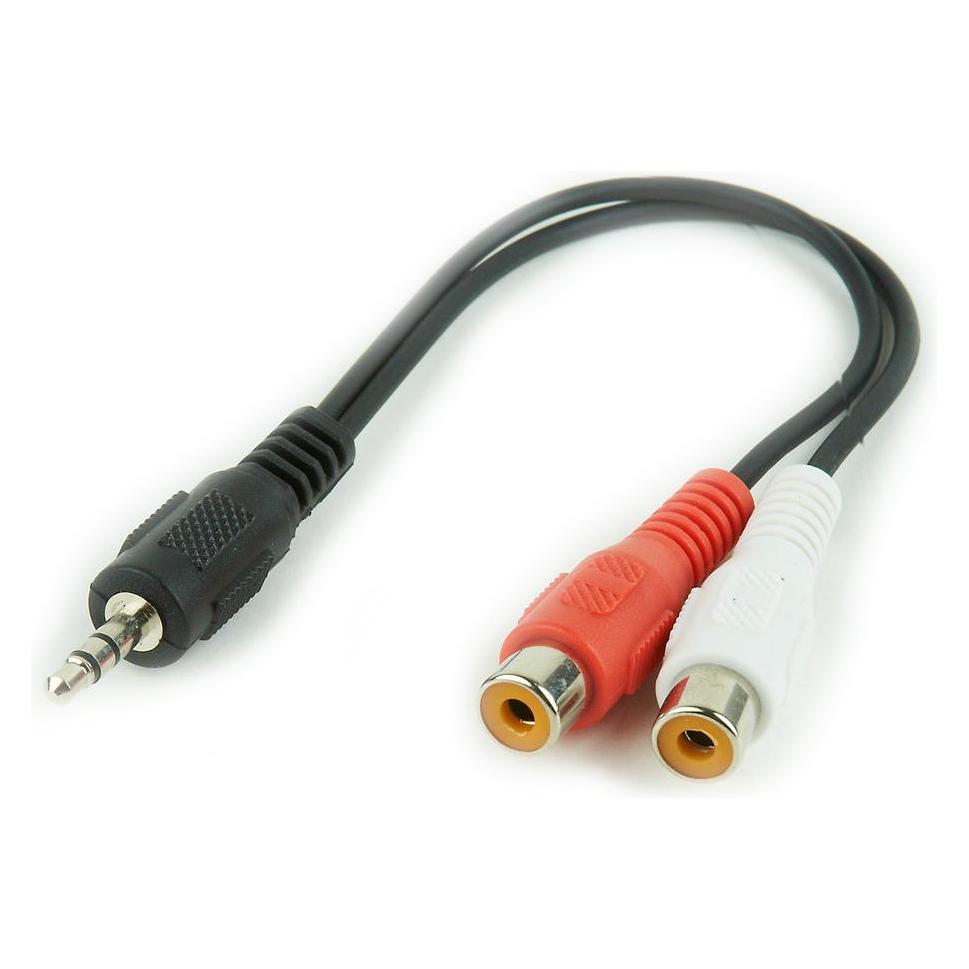 Gembird CCA-406 Audio-Kabel 2 x RCA (0.20 m, Cinch Kabel) (CCA-406)
