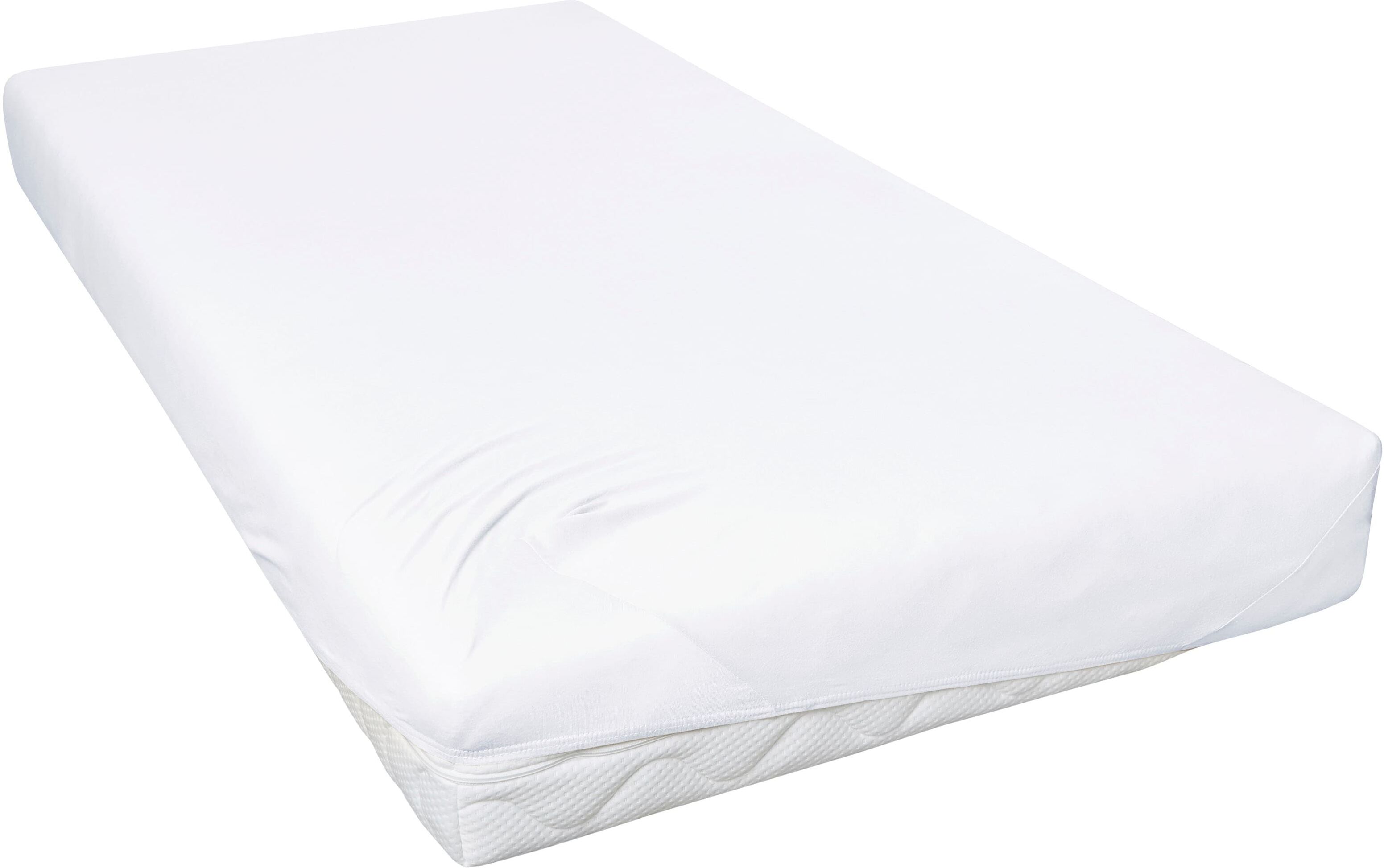 Spannbettlaken PRIMERA "Luxus-Satin", weiß, B:190cm L:200cm, Satin, Obermaterial: 100% Baumwolle, Bettlaken, Spannbettlaken, in hochwertiger Qualität