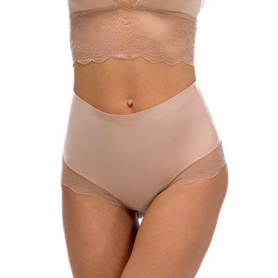 String MAGIC BODYFASHION, Damen, Gr. XXL, cappuccino, Spitze, Obermaterial: 80% Polyamid, 20% Elasthan, körpernah, Unterhosen String, mit Spitze, hohe Taille