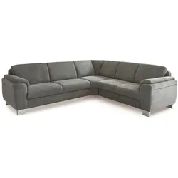 ComfortPlan Ecksofa Dover Stoff Grau Anthrazit