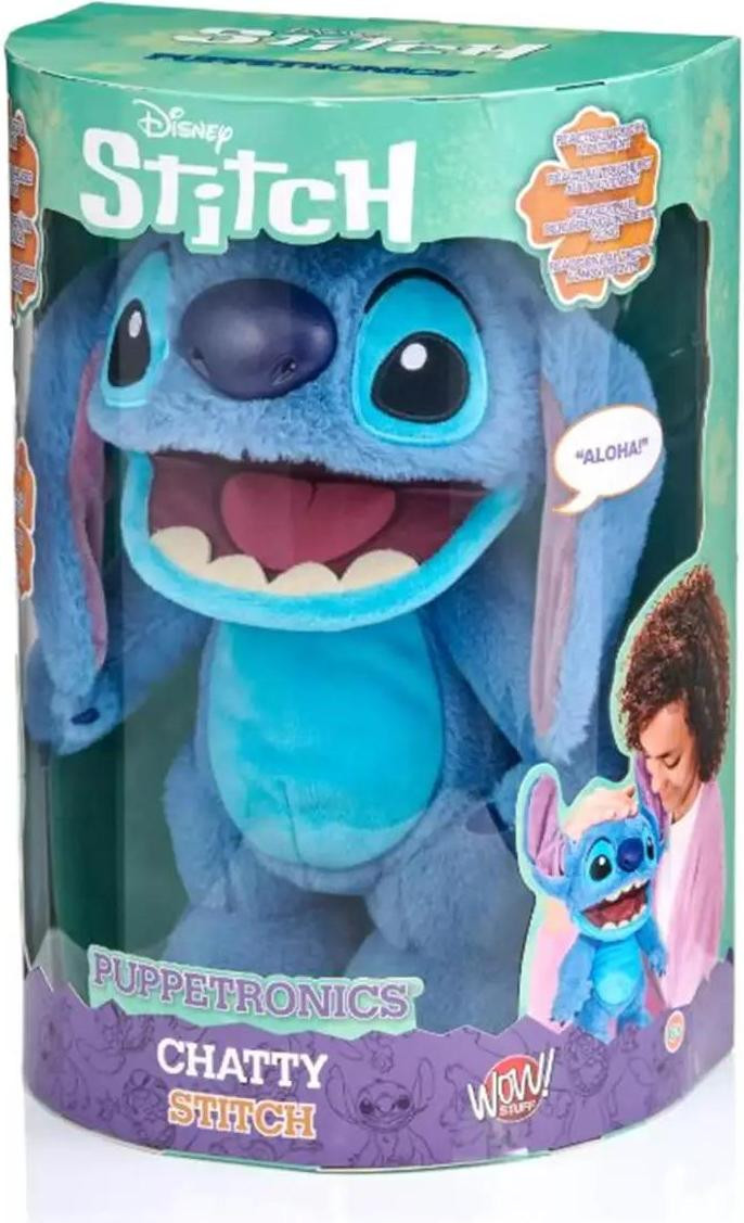 Wow! Stuff Disney Real FX Chatty Stitch Interactief Knuffeldiertje DIS-1025-01