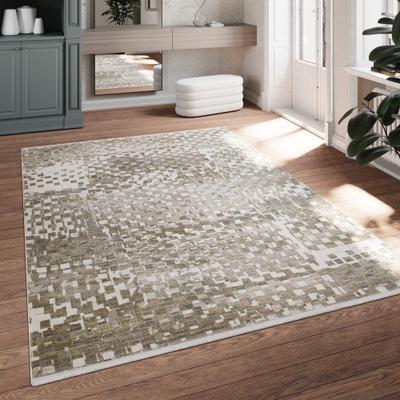 Teppich ESPRIT "Jala", beige, B:160cm H:7mm L:225cm, Polyester, Teppiche, Teppich, Kurzflorteppich, edel, gewebt, modern, geometrisch, weich, Wohnzimmer