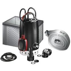 Flutbox, Grundfos-Multibox, Hochwasser Set inkl. Wasserschutzschlauch