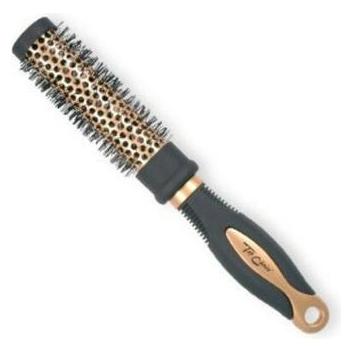 TOP Exclusive Round Gold/Black Hairbrush 62018-02 (42601891)